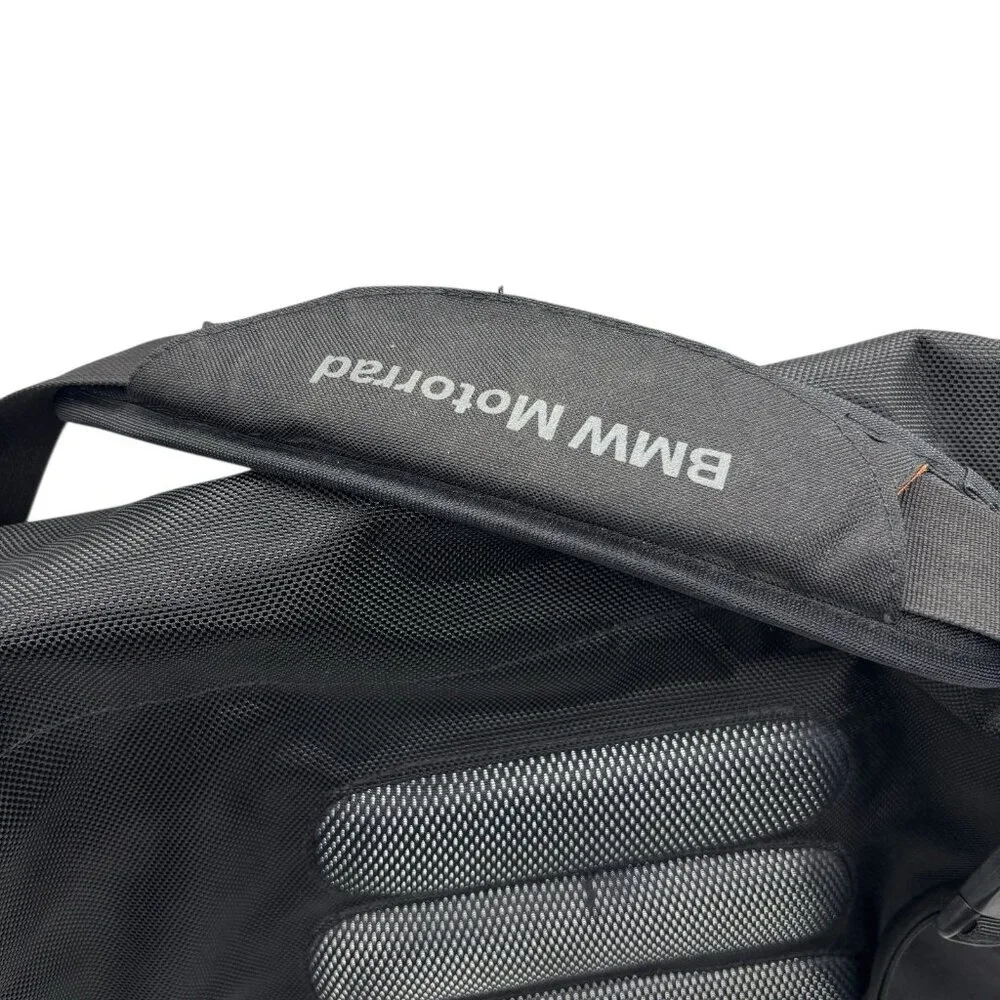 BMW Motorrad Messenger Bag Black Nylon Reflective Trim NEW NWT